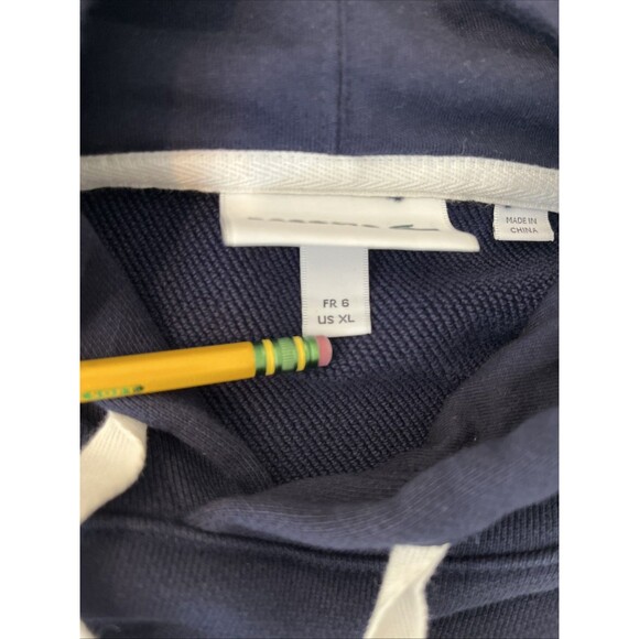 Lacoste Men’s Casual Script Logo Navy Hoodie Size XL Style # SH2162 - Picture 5 of 8